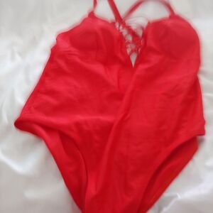 Ekouaer new with tag lace up front one piece bathing suit